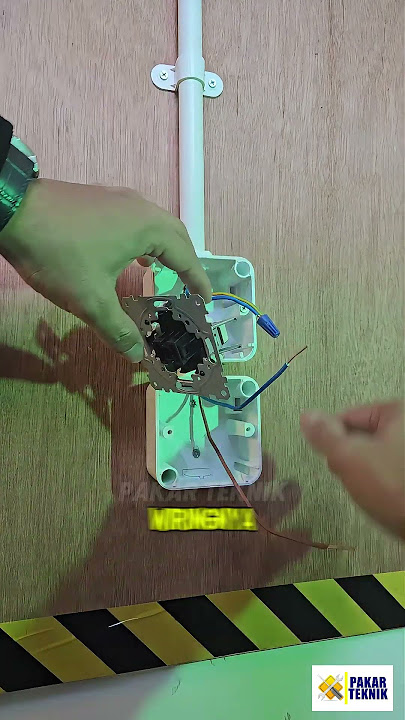 Cara Mudah Menambah Stopkontak di Saklar Lampu #instalasilistrik #instalasilistrikrumah