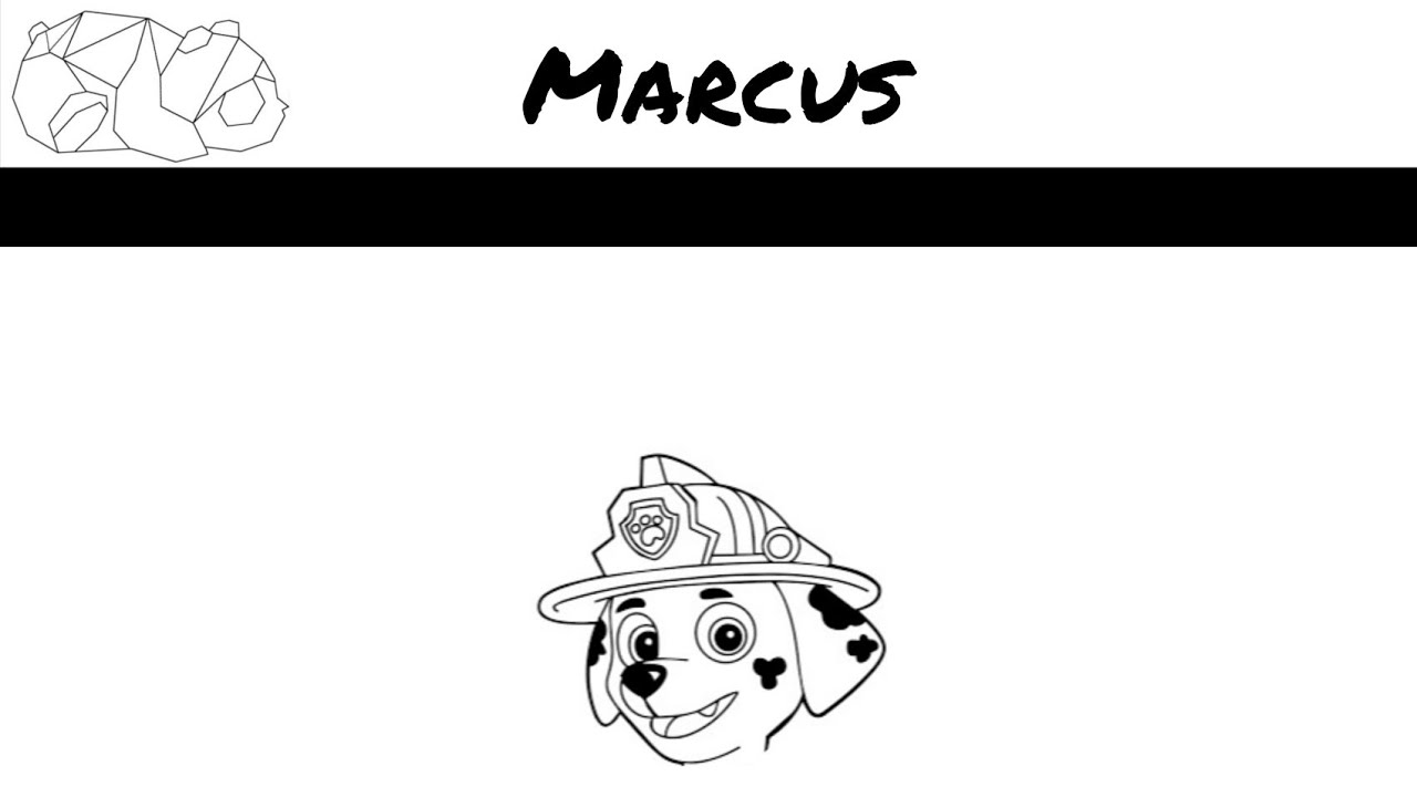 Comment dessiner Marcus (pat patrouille)!!! 