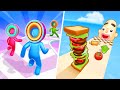 Layer Man 3D | Sandwich Runner - All Level Gameplay Android,iOS - NEW BIG APK UPDATE