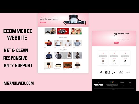 E-commerce website using HTML, CSS, BOOTSTRAP, JAVASCRIPT