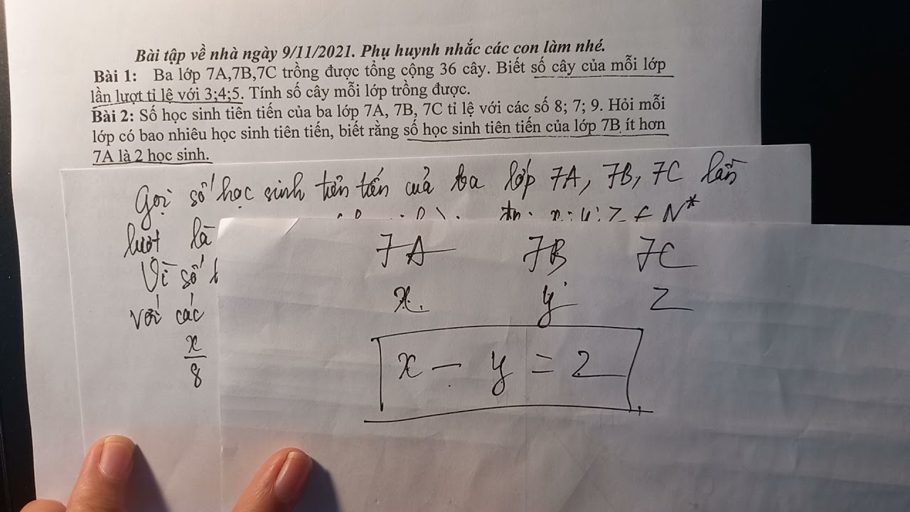Ôn tập giữa kì 1 toán lớp 7.Dạng toán có lời văn áp dụng tính chất dãy tỉ số bằng nhau (P1)