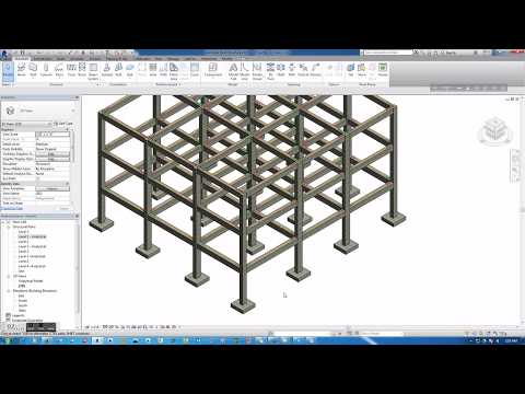 1.-starting-model-with-revit-strucuture--creating-grid,-columns,-beams,-analytical-levels