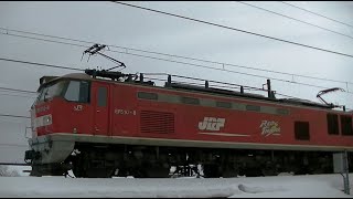 レッドサンダーEF510-8牽引高速貨物4091レ 吹田→東青森→札幌