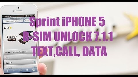 How to Unlock iPhone 5 7.1 7.1.1 7.1.2 Sprint SMS Internet Data R-SIM 9 Pro