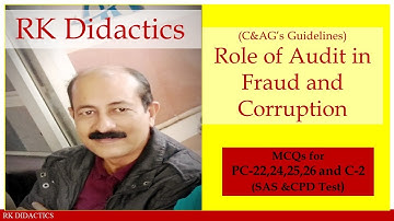 Role of Audit in  Fraud and Corruption, Part-1