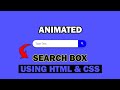 HTML & CSS Search Bar Design Tutorial