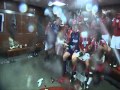 Manchester united dressing room celebration 2011