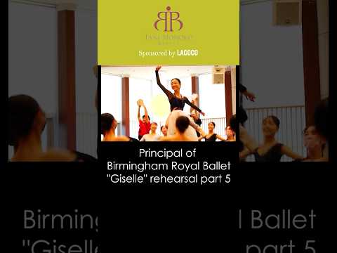 Principal of Birmingham Royal Ballet "Giselle" rehearsal part 5