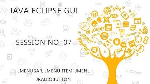 JAVA ECLIPSE GUI TUTORIAL   7   JEMEUBAR, JMENU, JMENU ITE, JRADIOBUTTON
