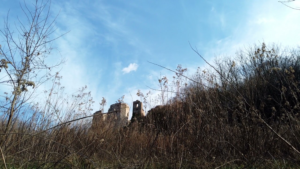 The Castle of Csesznek from below