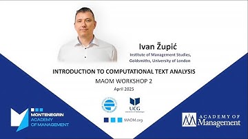 MAOM Workshop 2 – Promo – Computational Text Analysis (April, 2025)