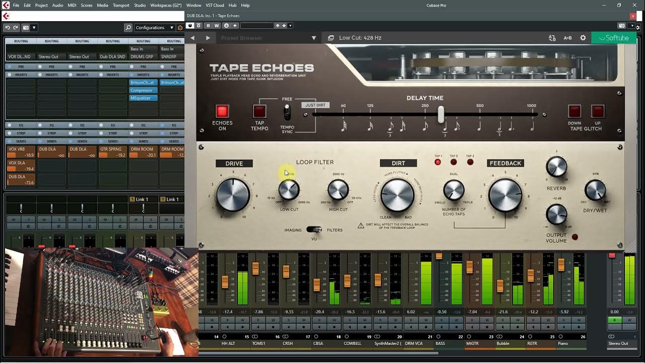Softube Tape Echoes Dub Demo No Talking YouTube