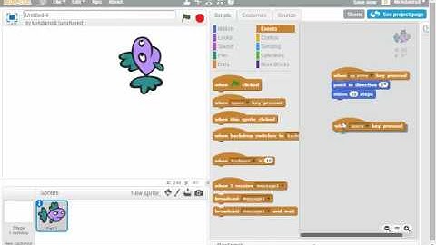 Scratch - Fish tank - moving the fish