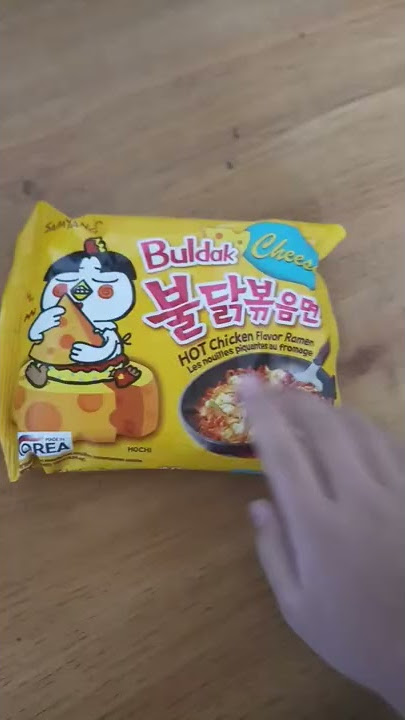 opening buldak cheese noodles | hot  chicken flavour | ramen | samyang | toy and food review
