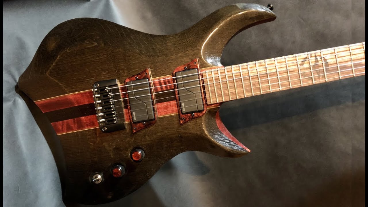Custom Guitar Build The Flamelurker One Piece Walnut Body Youtube Custom Guitar Build The Flamelurker One Piece Walnut Body Youtube