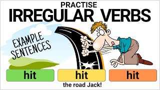 English irregular verbs - practise irregular verbs with sentences and funny pictures