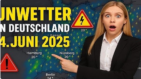 ⚠️ Unwetter in Deutschland am 4. Juni 2025 | Starke Gewitter, Regen & Sturmwarnung 🌩️