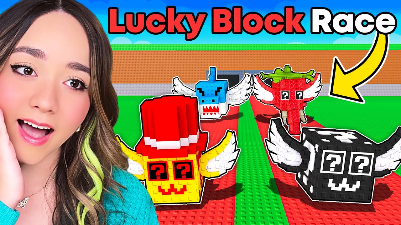 Extreme LUCKY BLOCK RACE in Steal A Brainrot!