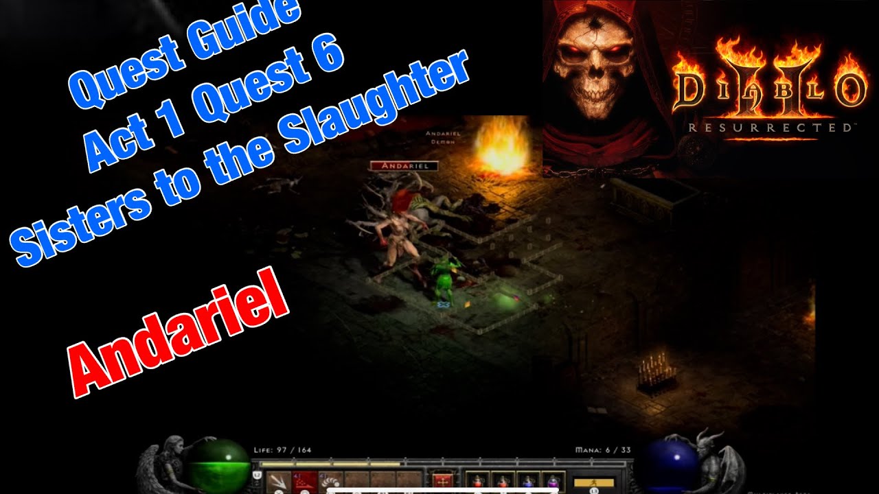diablo 2 resurrected andariel quest bug diablo 2 resurrected andariel quest bug