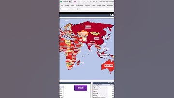 Excel World Heat Map Generator | 60 Seconds Tutorial #shorts
