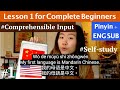 Chinese Comprehensible Input #1 [Pinyin + Eng Sub] Learn Chinese for Beginners, FROM ZERO