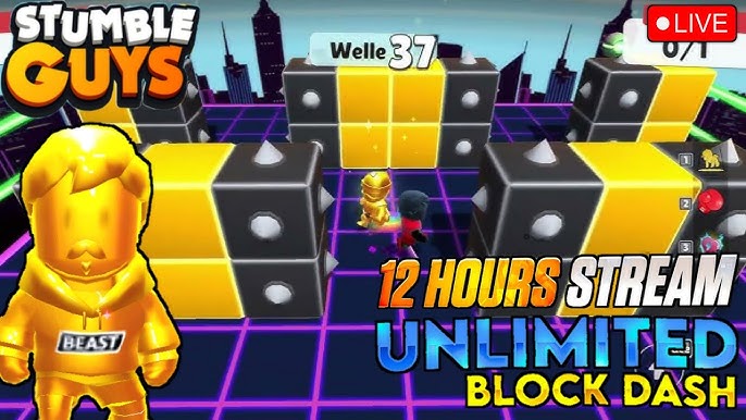 VAZEI!!! NOVO HACK DE BLOCK DASH INFINITO + NOME VERMELHO STUMBLE GUYS  v0.41 