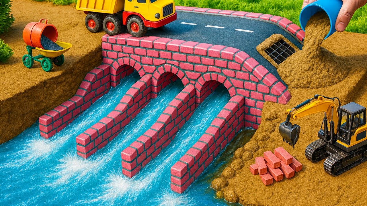 Mini Cement Road Making | DIY Mini Construction Project l strength Creator 