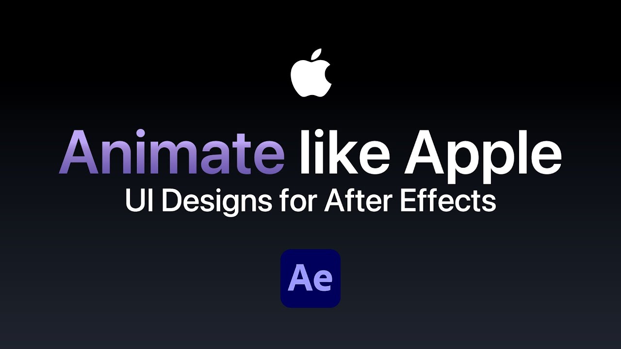 How to Create UI Designs for After Effects (Viral Apple Style) - YouTube