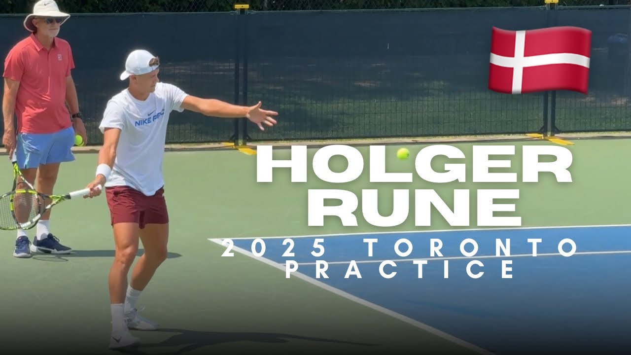 Holger Rune Training Like a Champion 💪 | 2025 National Bank Open (Toronto Practice Highlights)
