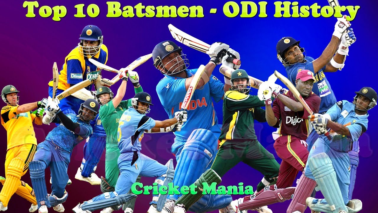 Top 10 Batsmen In ODI History | Most Runs In Odi Cricket | Cricket ...