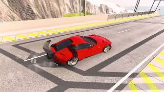 Cars vs spinners on mega ramp #3 | BeamNG drive