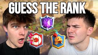 IMPOSSIBLE Guess The Rank With Clash Creators