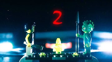 Lego Combat - Stop Motion Two Person Fighter Parady