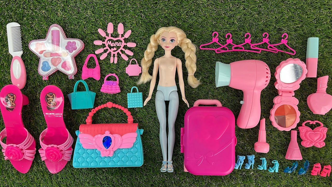 Disney Princess Doll Makeover | DIY Miniature ideas for Barbie | Wig, Dress, Faceup and more!