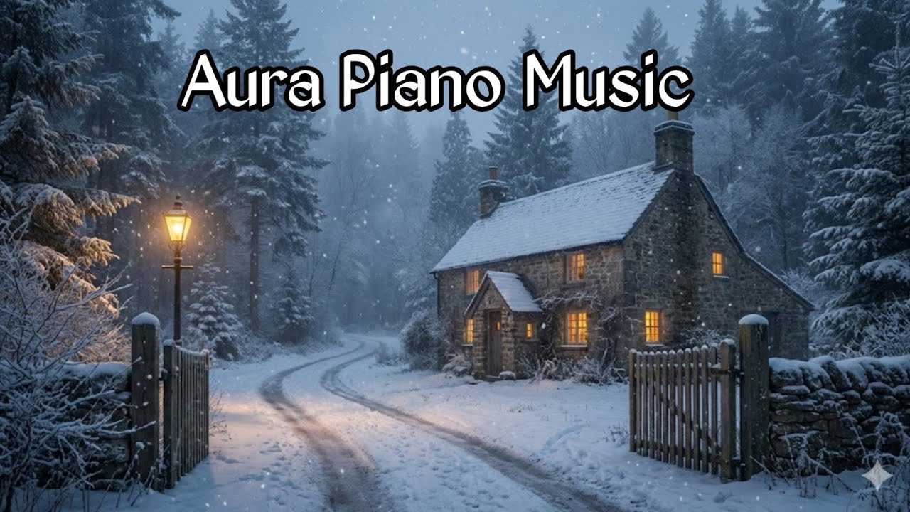 🎹 Cold Winter Snow Piano | Peaceful Relaxing Music for Sleep & Study