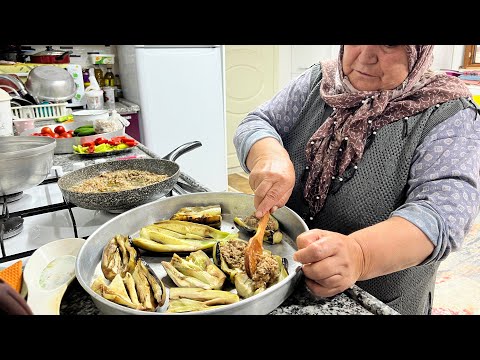 Şadiye anne yemeleri karnı yarık öğlen yemeği köyde hayat