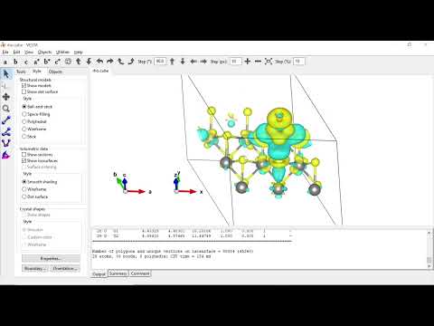 Visualizing Charge Density Difference (CDD) in VESTA - YouTube