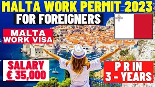 Malta ?? Work Visa For Foreigners 2023| Malta Work Visa Process & Requirements| Malta Work Permit