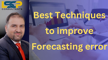 Best Techniques to improve Sales Forecasting accuracy| Sale Forecasting error| Sales| Waqas Ali LSCP