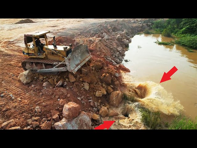 Part 51| Bulldozer against Big Stone, Hard Operator The Dozer Moving Big Stone Leveling ground class=