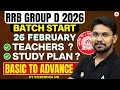 RRB Group D 2026 Vacancy | Group D New Batch Start 26 February | RRB Group D Study Plan, Preparation