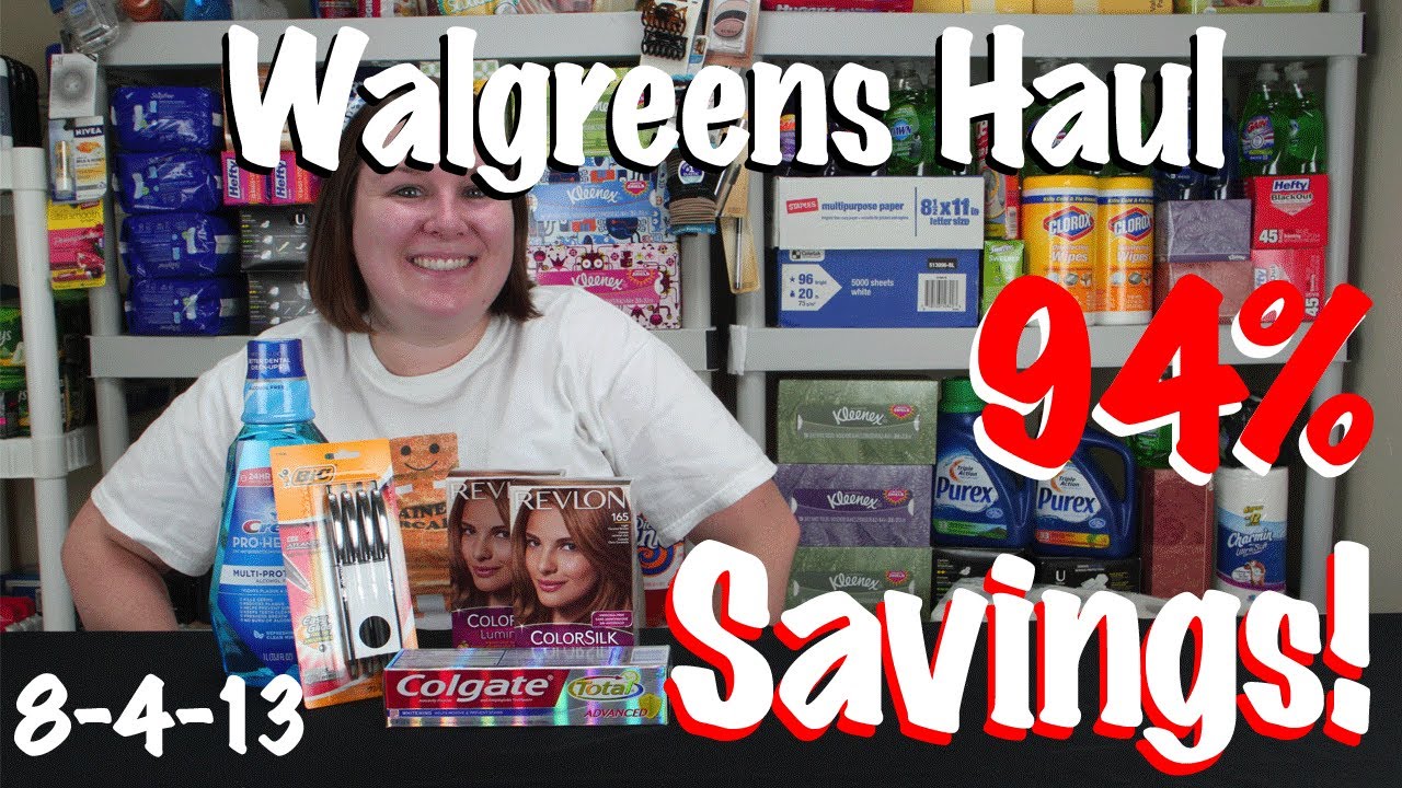 How to Extreme Coupon Walgreens Best Deals 8/4 (94 Savings) YouTube