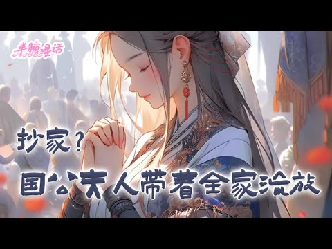 【ENG】《抄家？国公夫人带着全家去流放》内有夫家人讥讽冷眼，外有贪得无厌的娘家人疯狂吸血，还被抄家流放至边陲苦寒之地，不想被动等死只能担起了养家糊口的重担#小说 #古风 #漫画解说 #半糖漫画