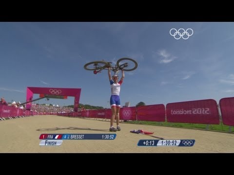 Julie Bresset Wins Cross-Country Mountain Bike Gold - London 2012 Olympics