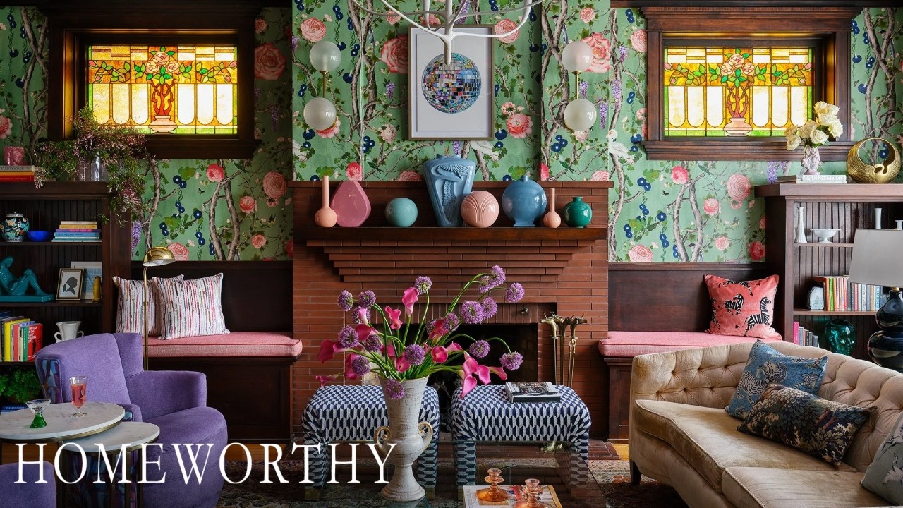 A Colorful 1915 Chicago Home Full of Vintage Charm l House Tour