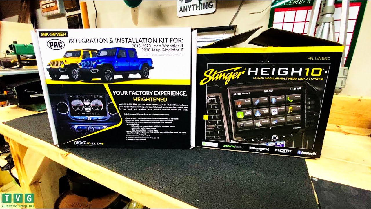 Stinger Heigh10 unboxing being installed into a 2020 Jeep Gladiator