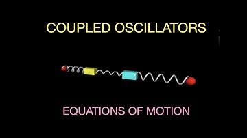 Equations of motion for coupled oscillators