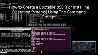 How To Create a Bootable USB Device (Installing Operating Systems) Using Command Prompt