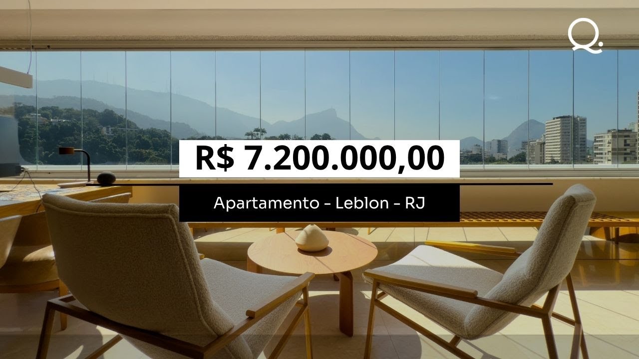 APARTAMENTO COM VISTA DESLUMBRANTE | 198 m² | QUITERIA IMÓVEIS BOUTIQUE | LEBLON | RJ