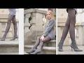 NYLON FASHION FILM : Mini Skirt , Tights, Pantyhose, Lingerie Bra (4K)